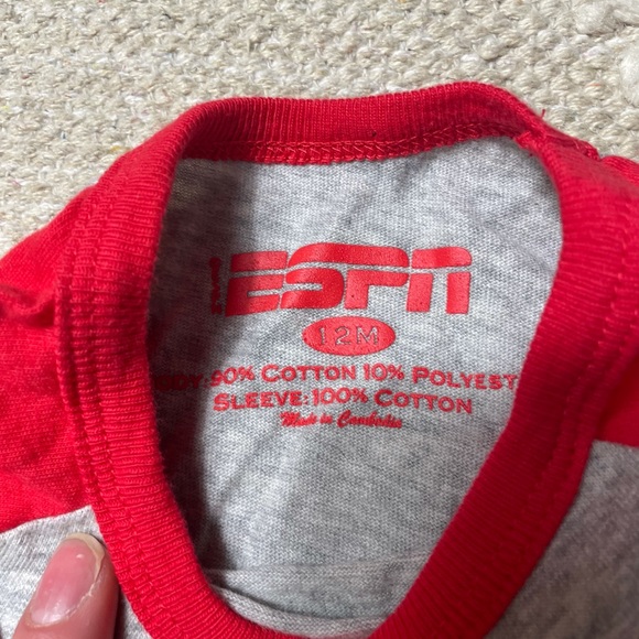 NWT Walt Disney World ESPN Kids Sports 3/4 Sleeve Raglan Shirt Size 12 Months - Picture 9 of 9